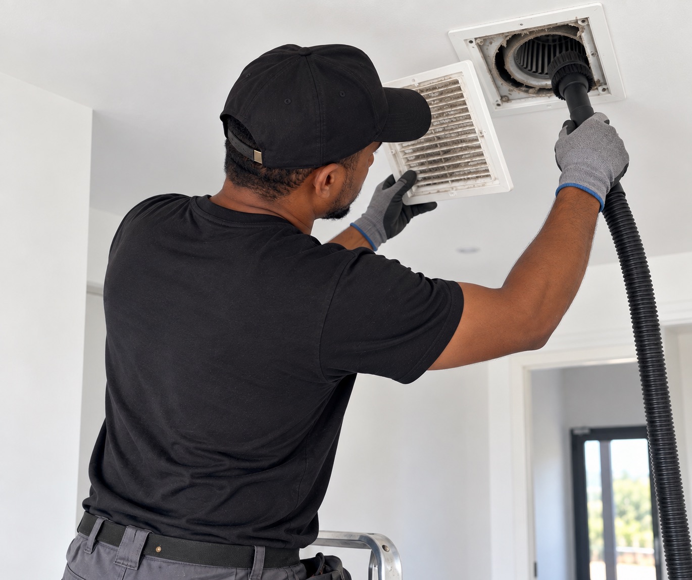 Nettoyage d’une bouche de ventilation VMC